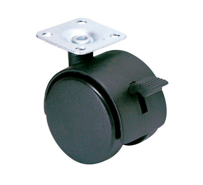 ROULETTE TWINY NOIR PIVOTANTE 20K D35