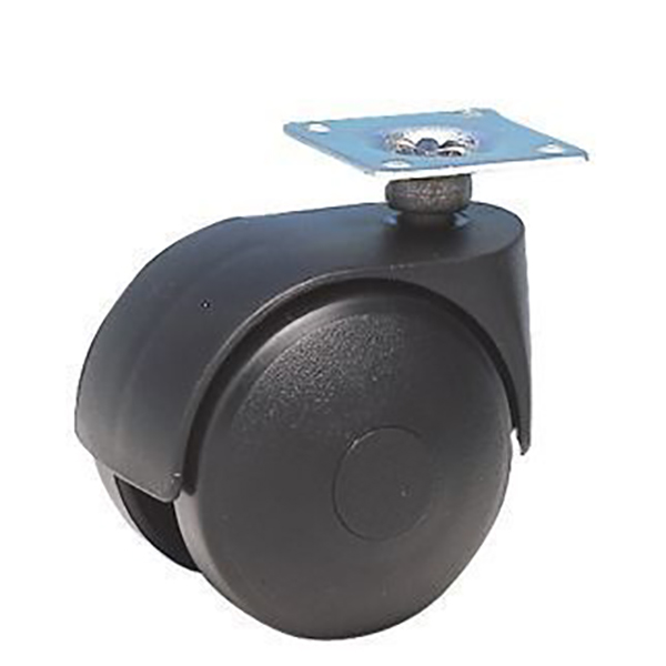 ROULETTE TWINY NOIR PIVOTANTE 25K D40