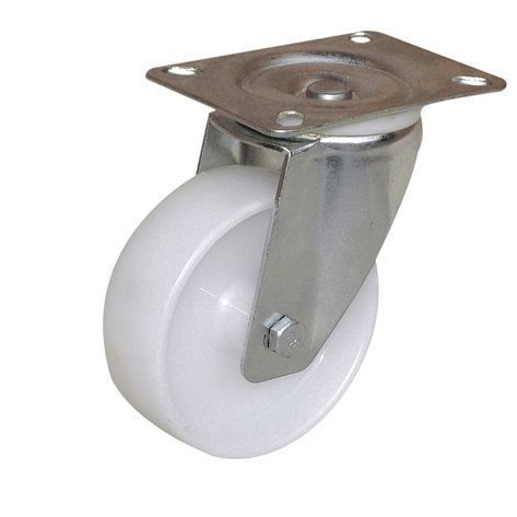 ROULETTE PORTR PIVOTANTE BLANC 65K D65
