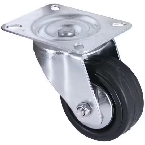 ROULETTE PORTR PIVOTANTE NOIR 80K D80