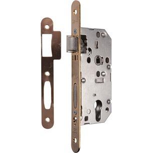 SERRURE D455 AXE40 ENTRAXE 70 C7 BR LAITON DROITE REVERSIBLE AVEC GACHE
