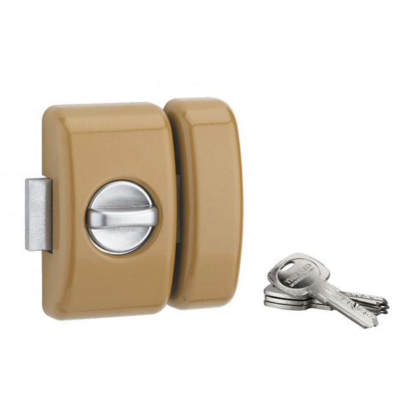 VERROU UNIVERSEL BOUTON CYLINDRE 45 OR 4CLES