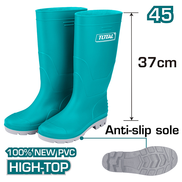 BOTTE DE TRAVAIL EN CAOUTCHOUC VERT P45