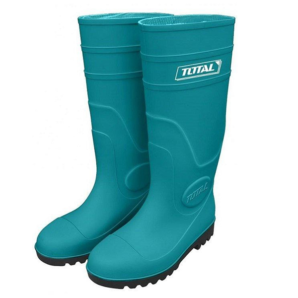 BOTTE DE TRAVAIL EN CAOUTCHOUC VERT AVEC EMBOUT EN ACIER P45