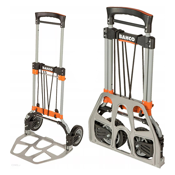 CHARIOTS DE TRANSPORT REPLIABLES AVEC PLATEAU EN ALUMINIUM 487MM