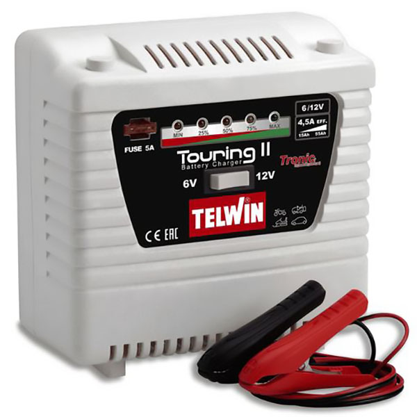 CHARGEUR DE BATTERIE ELECTRONIQUE 220 V 6/12 V 55 AH MAX TOURING 11