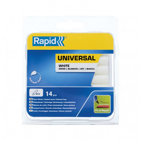 BATON DE COLLE UNIVERSELLE WHITE D.12X190MM - 14PCS