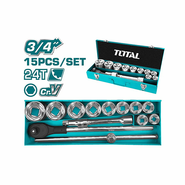 COFFRET A DOUILLE 15PCS POUR POIDS LOURDS