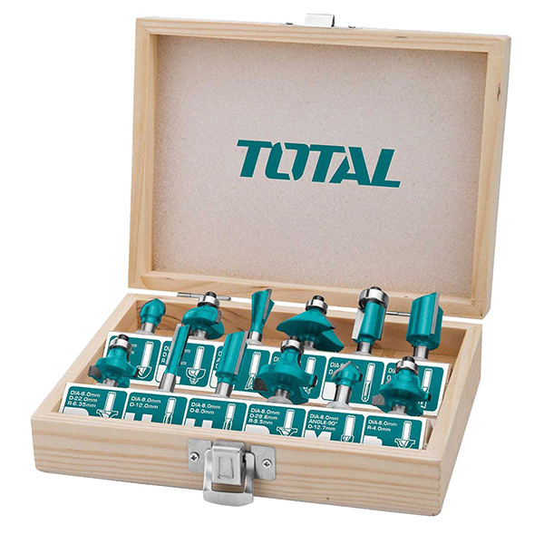 COFFRET FRAISE POUR DEFONCEUSE 12PCS - 12 MM