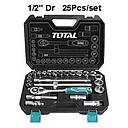 COFFRET A DOUILLE 1/2" 25 PCS