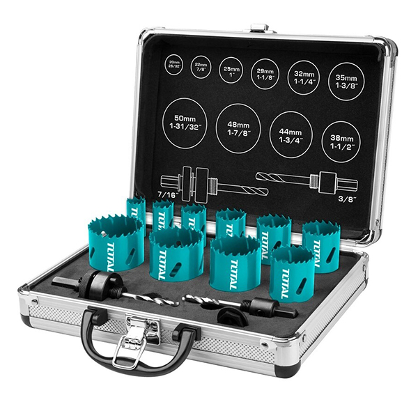 COFFRET DE SCIE A CLOCHE BI-METAL - 12 PCS