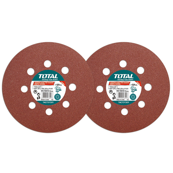 DISQUE DE PONCAGE VELCRO D150MM 5 PCS