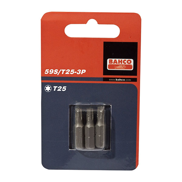 JEU D EMBOUT DE VISSAGE TORX 3 PCS - 25 MM - T25