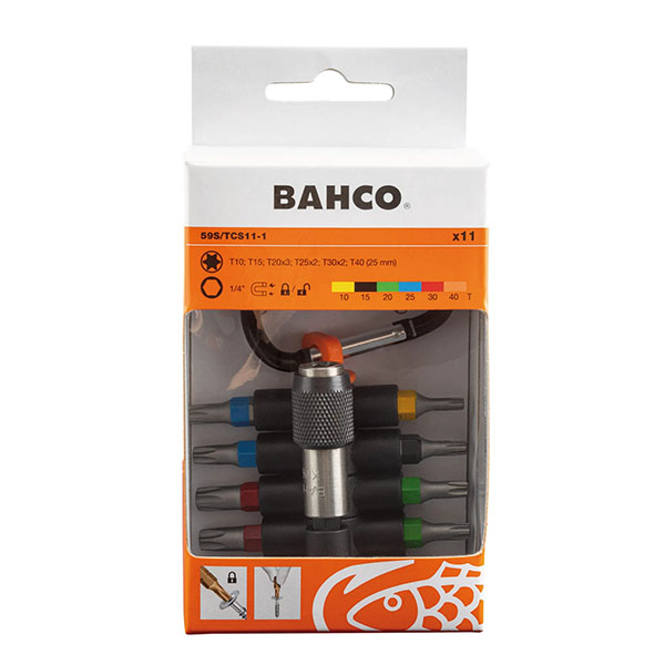 JEU D EMBOUT DE VISSAGE COLORIS TORX 11 PCS - 108X68X31 MM
