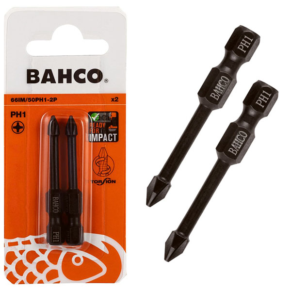 JEU D EMBOUT DE VISSAGE A CHOC 2 PCS - 50 MM - PH1