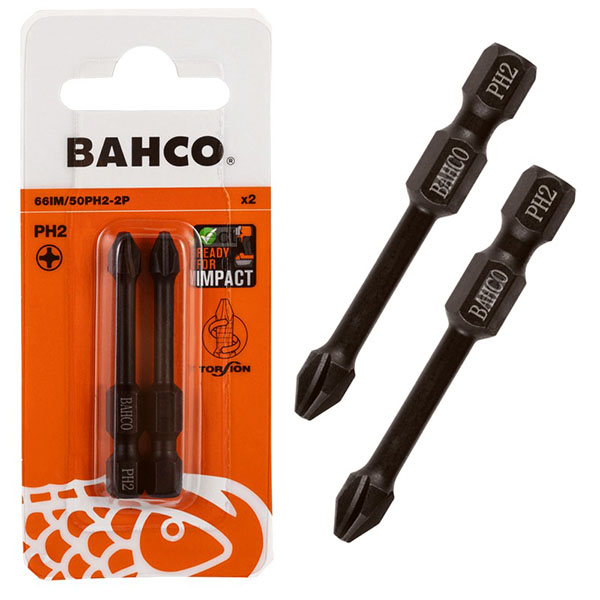 JEU D EMBOUT DE VISSAGE A CHOC 2 PCS - 50 MM - PH2