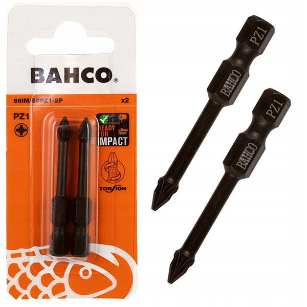 JEU D EMBOUT DE VISSAGE A CHOC 2 PCS - 50 MM - PZ1