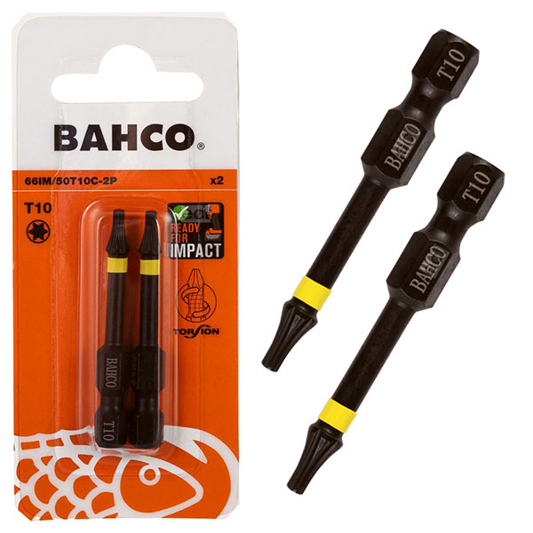 JEU D EMBOUT DE VISSAGE A CHOC TORX 2 PCS - 50 MM - T10