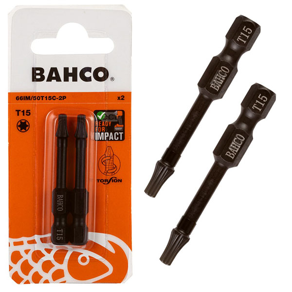JEU D EMBOUT DE VISSAGE A CHOC TORX 2 PCS - 50 MM - T15