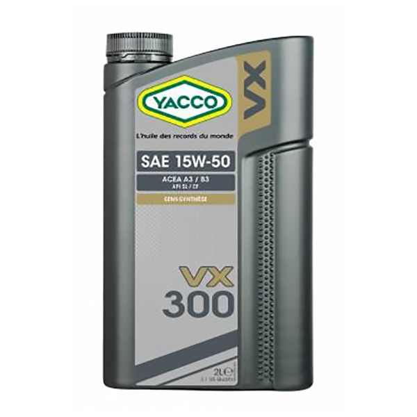 HUILE MOTEUR VX 300 15W50 SL/CF 2LITRES