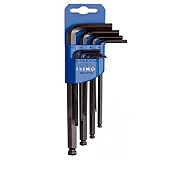 JEU DE CLE ALLEN TETE SPHERIQUE 9 PCS - 1.5 A 10 MM