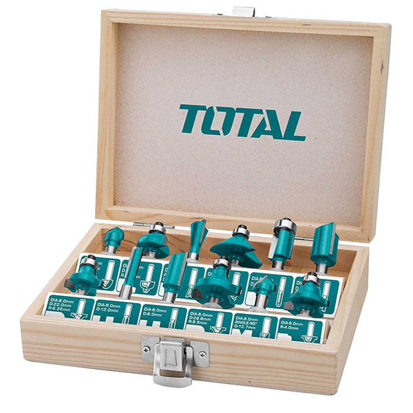 COFFRET FRAISE POUR DEFONCEUSE 12PCS - 8 MM