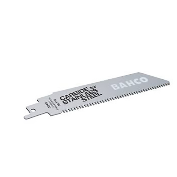 LAME EN CARBURE DE TUNGSTENE POUR SCIE SABRE - 10 DP - L150 MM (INOX)