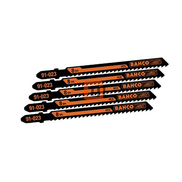 JEU DE LAME SCIE SAUTEUSE HCS 5 PCS - 8 DP - L100 MM (BOIS)