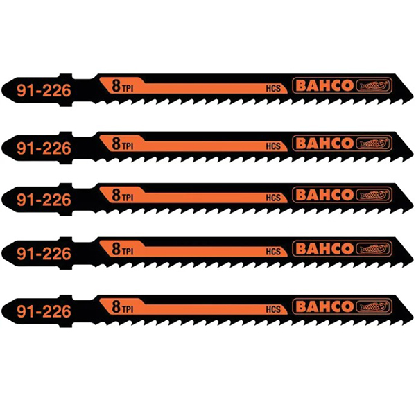JEU DE LAME SCIE SAUTEUSE HCS 5 PCS - 10 DP - L100 MM (BOIS)