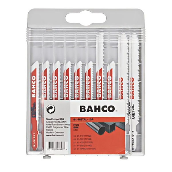 JEU DE LAME SCIE SAUTEUSE 10 PCS (BOIS ET METAUX)