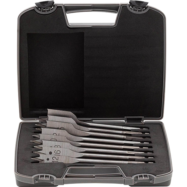 COFFRET MECHE A BOIS PLATE 8 PCS - 12 A 32 MM
