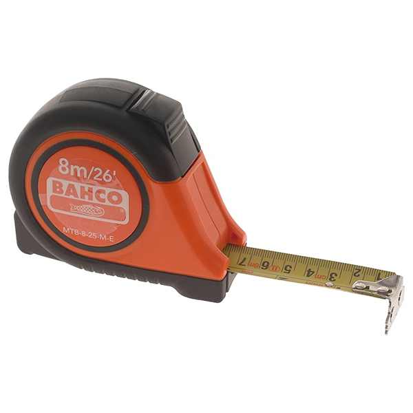 METRE A RUBAN METALIQUE EMBOUT MAGNETIQUE - 8MX25M