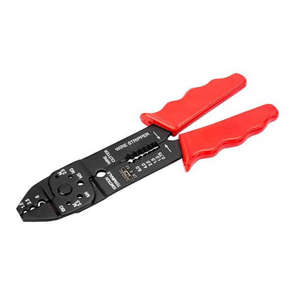 PINCE COSSE A SERTIR ROUGE - 0.75 A 6 MM2 - L220 MM