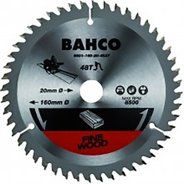 DISQUE A BOIS CIRCULAIRE D160 MM - D20 MM - 48 DENTS