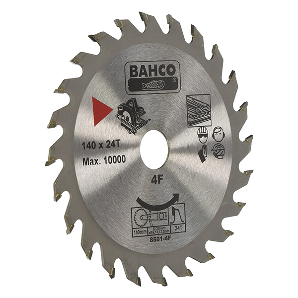 DISQUE A BOIS CIRCULAIRE D140 MM - D20 MM - 24 DENTS