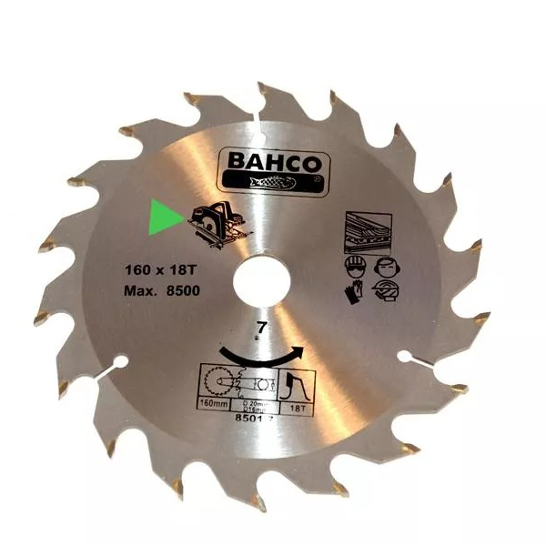 DISQUE A BOIS CIRCULAIRE D160 MM - D20 MM - 18 DENTS