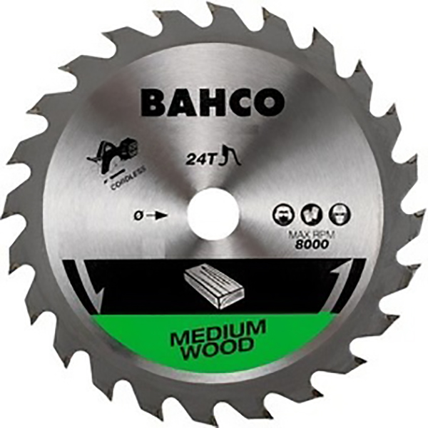 DISQUE A BOIS CIRCULAIRE D184 MM - D30 MM - 24 DENTS