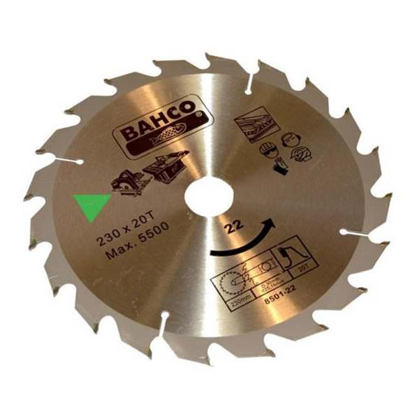DISQUE A BOIS CIRCULAIRE D230 MM - D30 MM - 20 DENTS