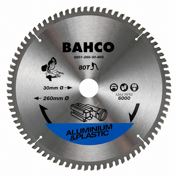 DISQUE CIRCULAIRE POUR ALU/PLASTIQUE D216 MM - D30 MM - 48 DENTS