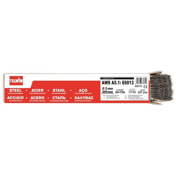 ELECTRODES RUTILES ACIER D2 MM APROX 227 PCS