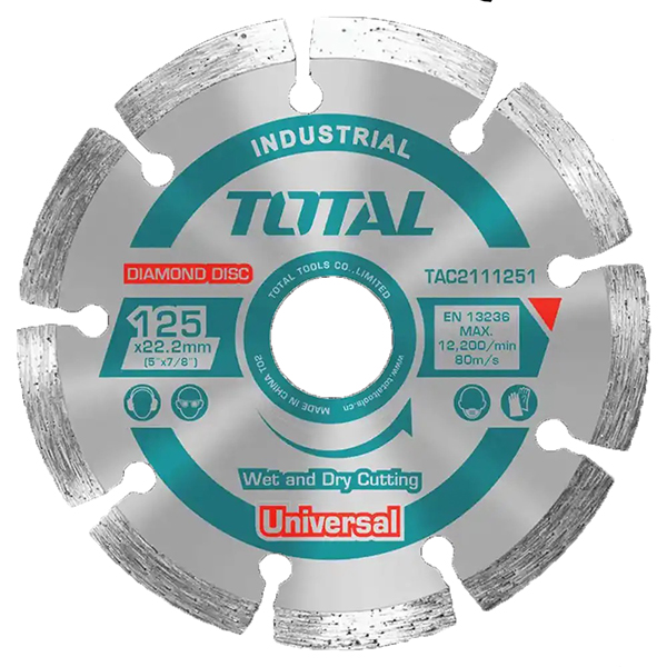 DISQUE DIAMANTE SEGMENTE 125(5-)*22MM POUR BETON ( INDUSTRIEL )
