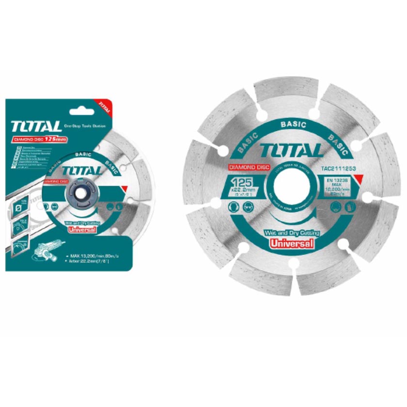 DISQUE DIAMANTE SEGMENTE 125(5 )X22MM POUR BETON ( BASIC )