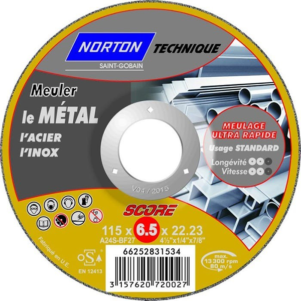 DISQUE A EBARBER D115X6.5X22.2MM