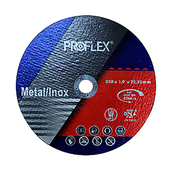 DISQUE A TRONCONNER METAL/INOX D230X1,9X22,2MM PROFLEX