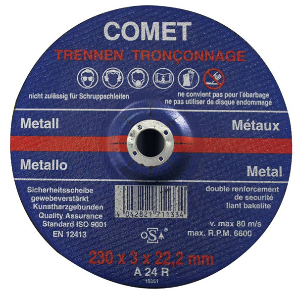 DISQUE A TRONCONNER 230X3X22,2 ACIER
