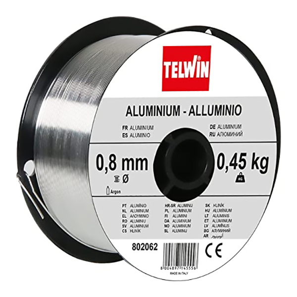 BOBINE FIL ALUMINIUM 0.8 MM 0,45 KG