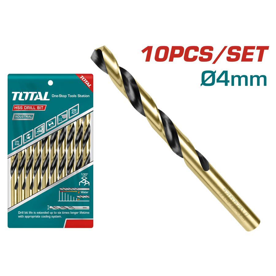 FORET HSS POUR METAL D4 MM, L75 MM
