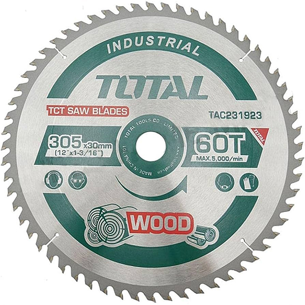 DISQUE A BOIS CIRCULAIRE D305MM(12-), 60DENT/30MM