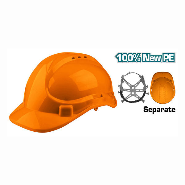 CASQUE DE CHANTIER ORANGE TOTAL