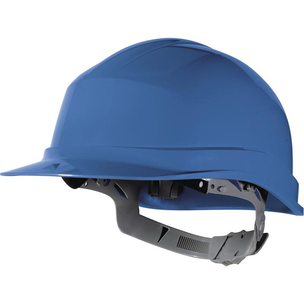 CASQUE DE CHANTIER ZIRCON BLEU A SERRAGE GLISSIERE